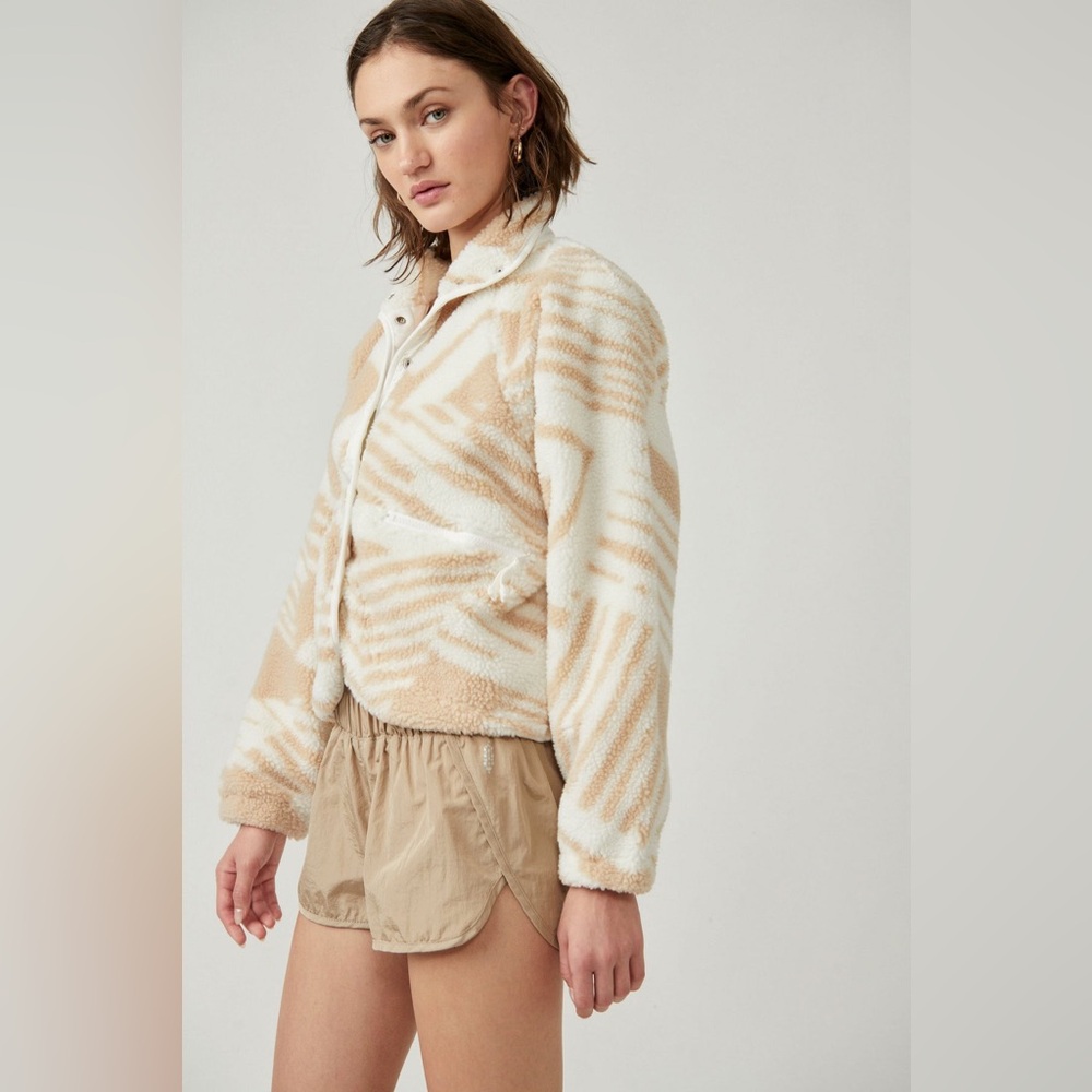 NWT Free People Movement Rocky Ridge Fleece Jacket - Snow - Picture 2 of 16